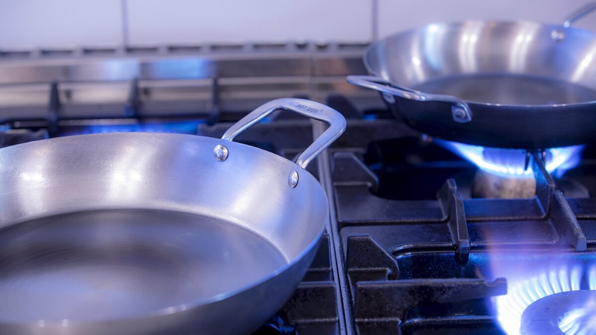 HOT WOK Paella Pfanne 35 cm aus Carbonstahl