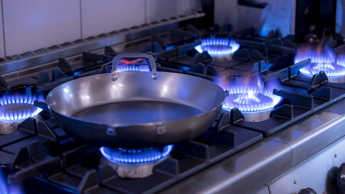 HOT WOK Paella Pfanne 35 cm aus Carbonstahl