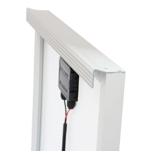 Antarion 130W All black solar panel for motorhomes, campers, caravans