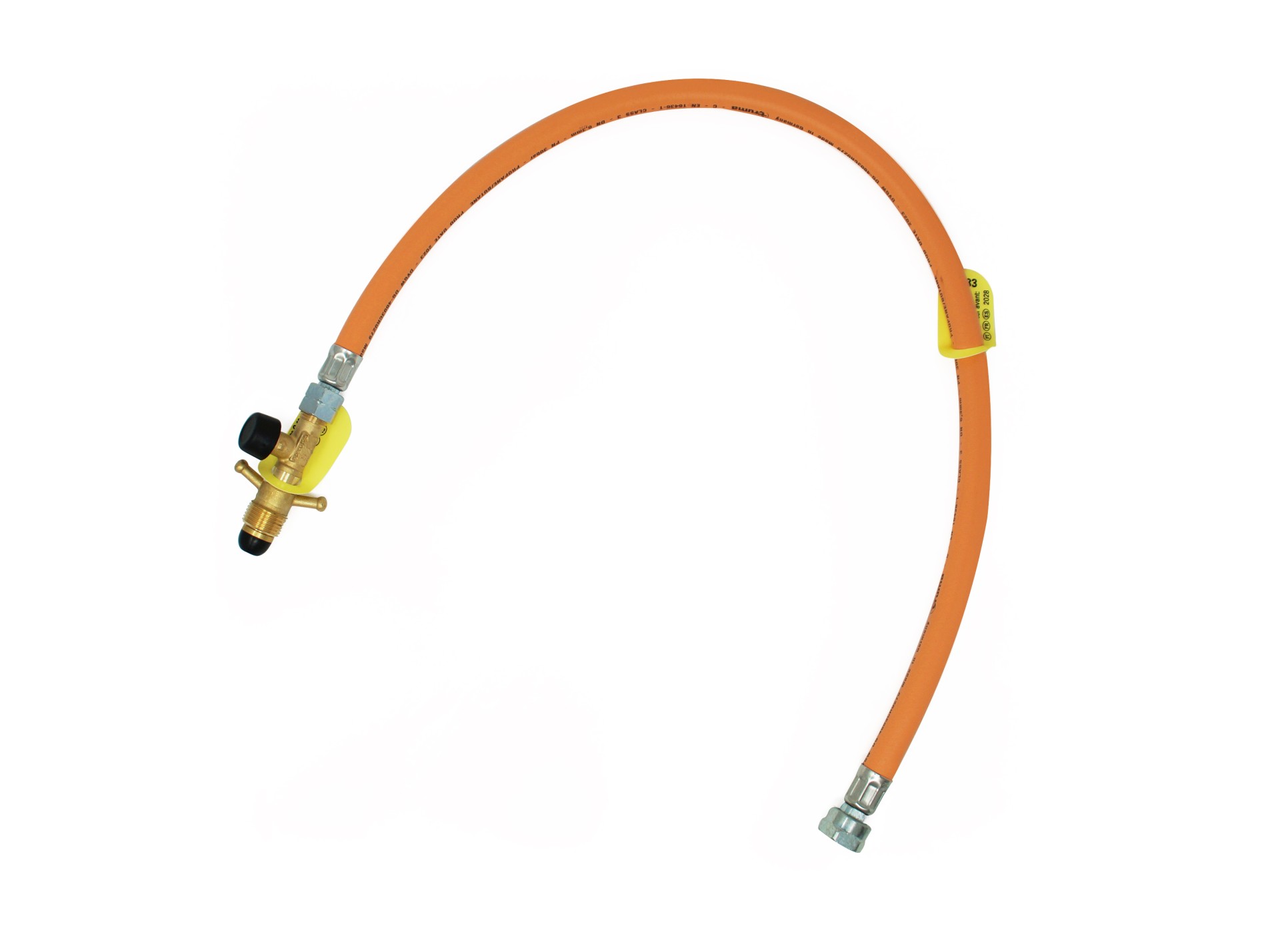 Truma high pressure gas hose + hose rupture protection G.36 -> G.10 - 450mm