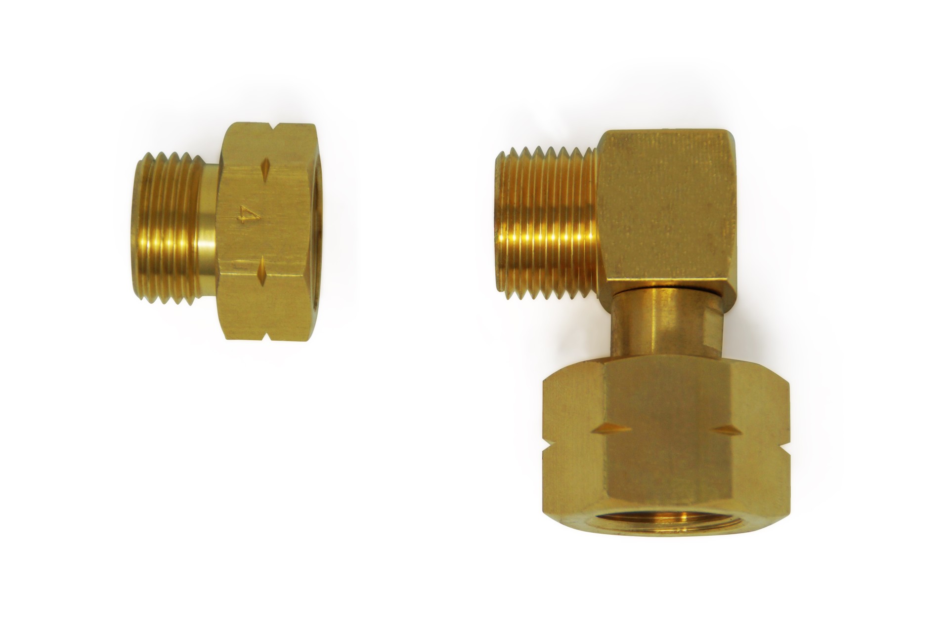 DREHMEISTER Codo conexión rosca G.5 = W21.8 x 1/14 LH --> G.12 (KLF)