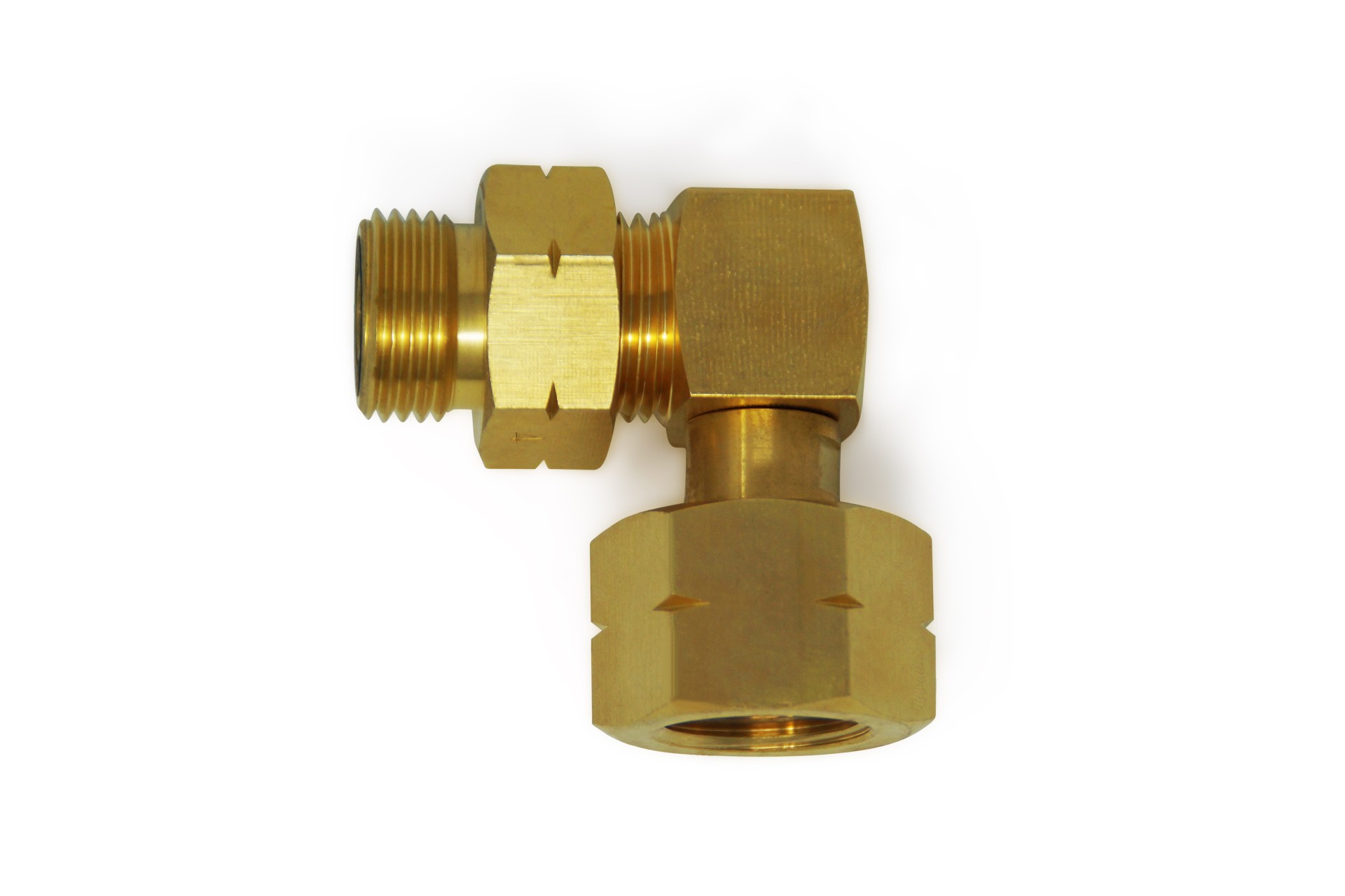 DREHMEISTER Codo conexión rosca G.5 = W21.8 x 1/14 LH --> G.12 (KLF)