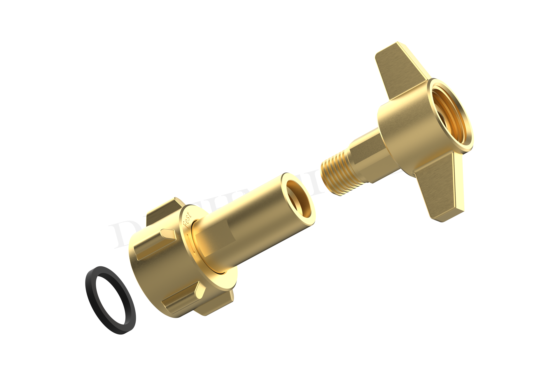 DREHMEISTER Connettore di trasferimento GPL per bombole di propano di piccole dimensioni, bombola artigianale W 21,8 x 1/14 sinistra