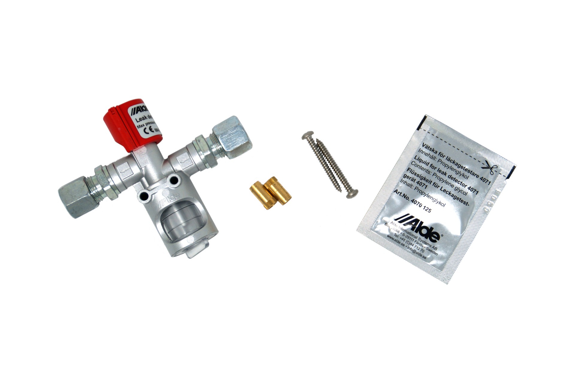 Alde bubble leak tester, leak detector, Ø 10 mm / Ø 10 mm