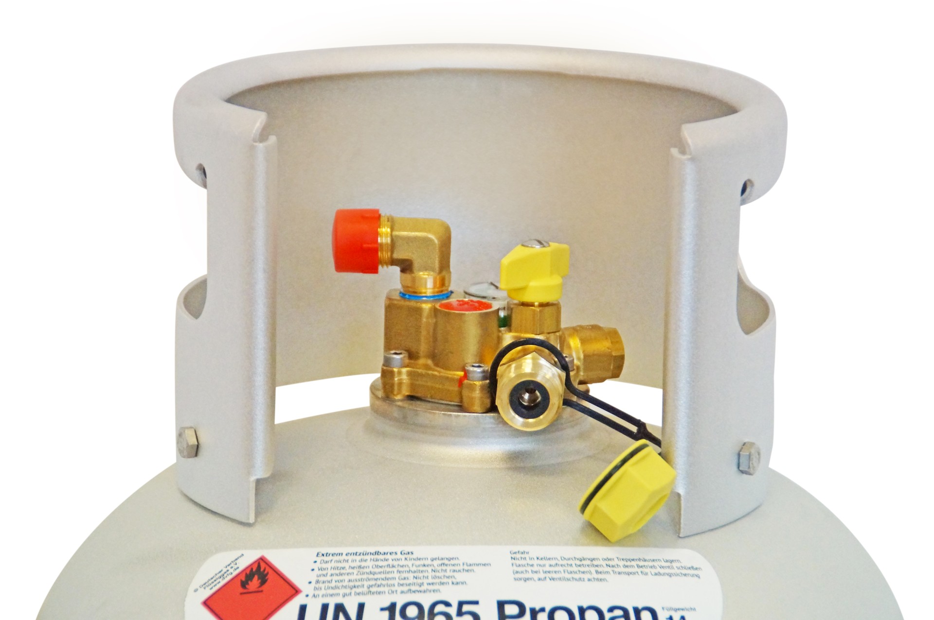 Alugas Travel Mate refillable gas bottle 33,3 litres with 80% multivalve (FR,CH)