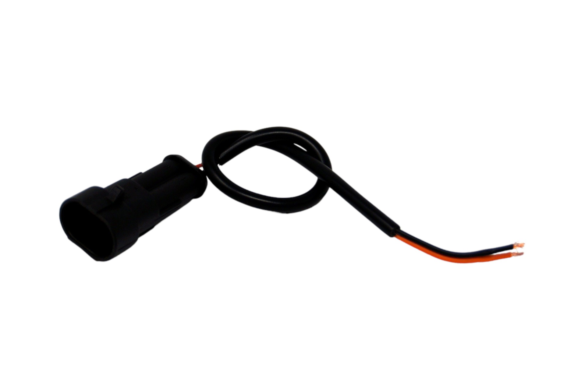 AMP enchufe 2-PIN con cable de 20 cm, a prueba de agua