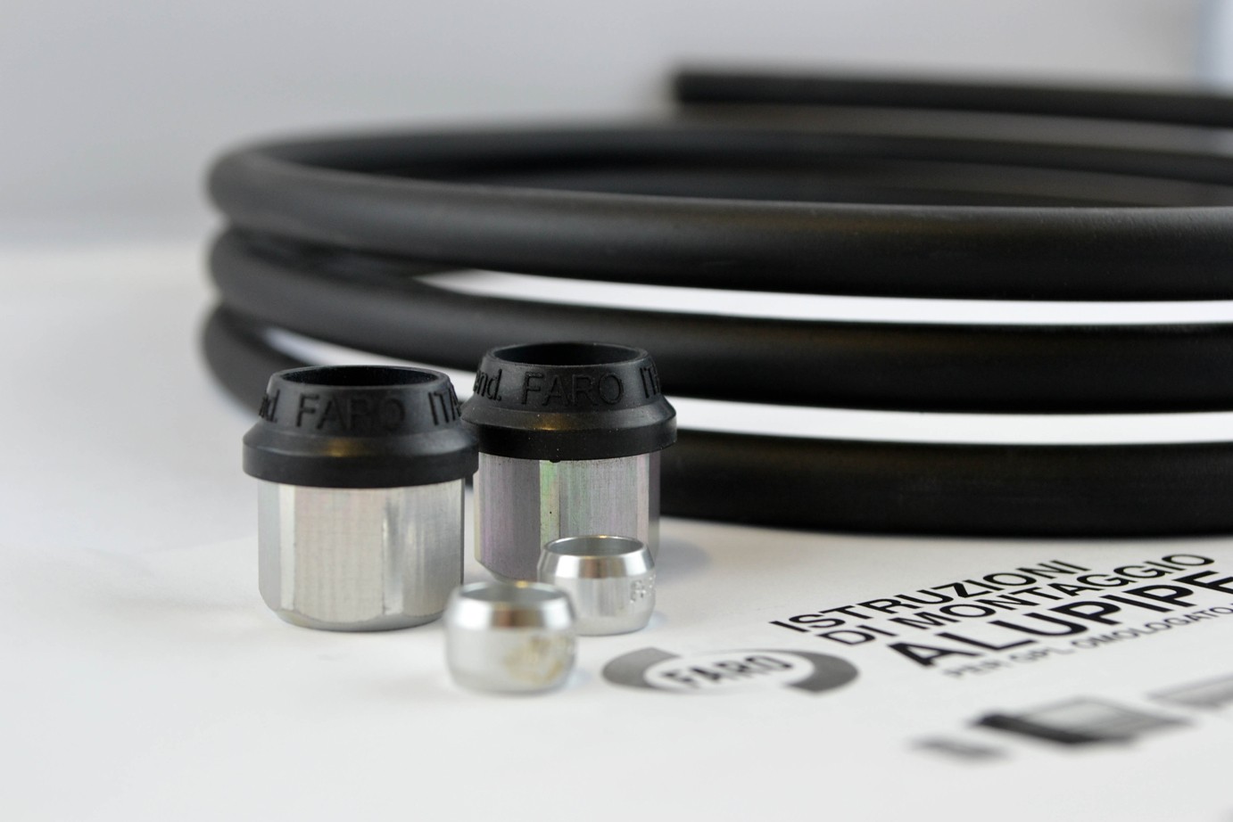 Faro aluminium pipe 8 mm filling pipe kit (2 m incl. fittings) 67R-01 homologated