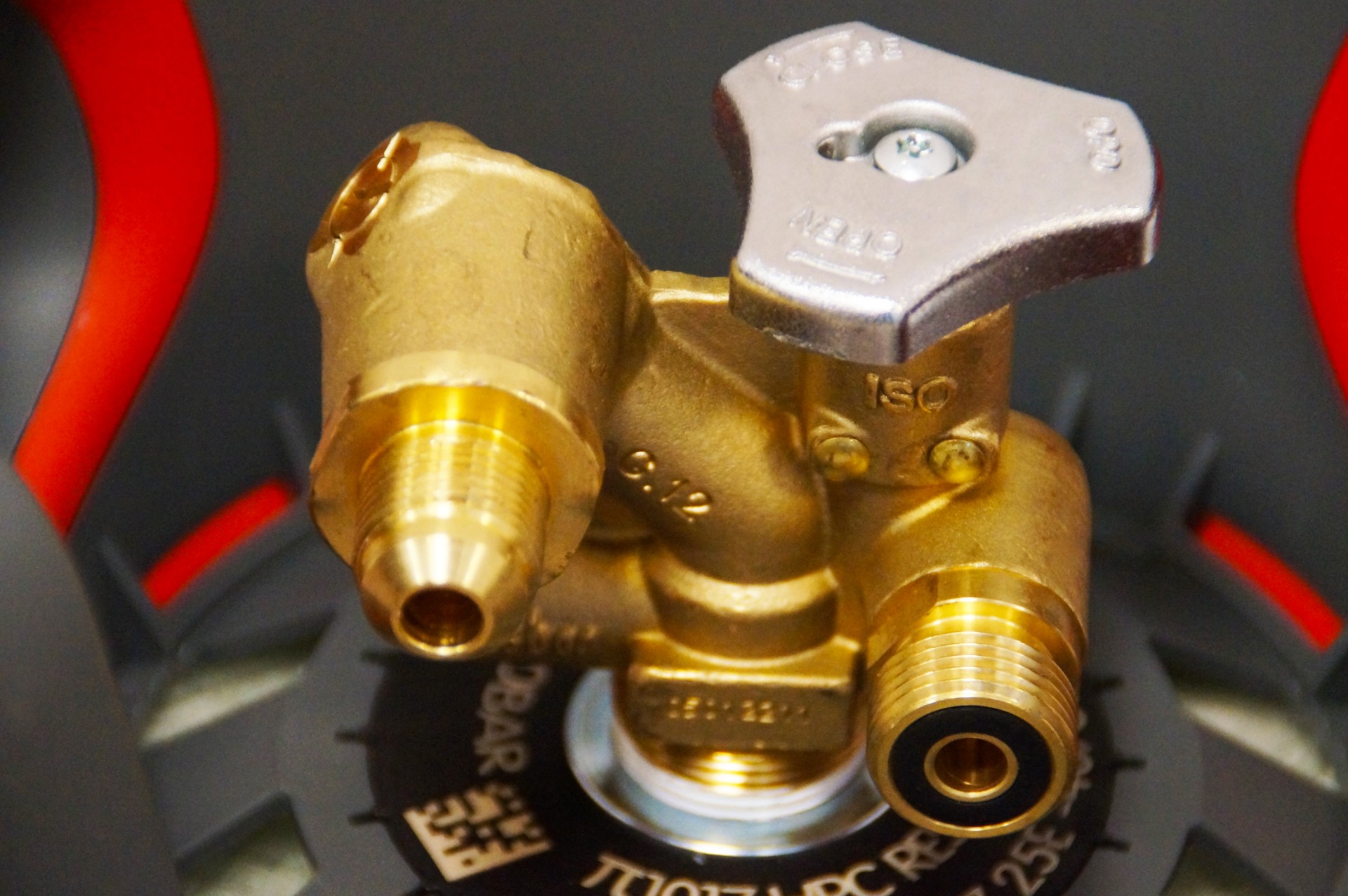 CAMPKO botella de GLP, cilindro de composite recargable con válvula OPD Duo del 80%