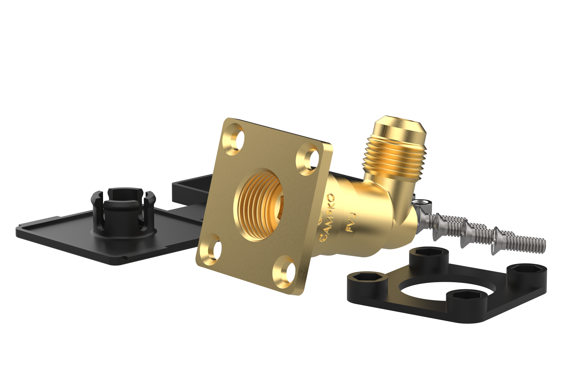 CAMPKO Valvola di riempimento GPL W21,8 x 1/14 su tubo di riempimento GPL - angolato