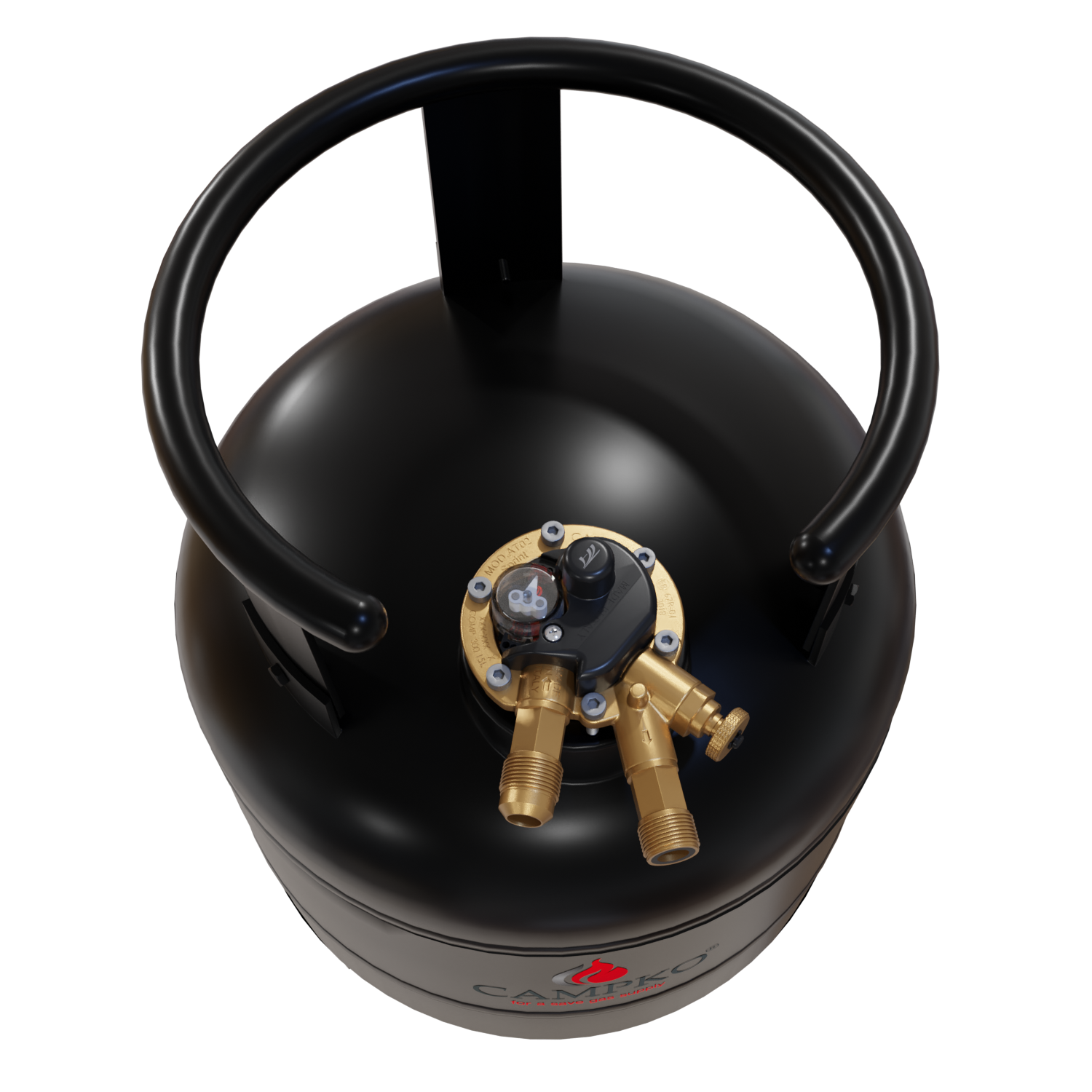 CAMPKO refillable gas bottle 15 litres with 80% multivalve (FR, CH)