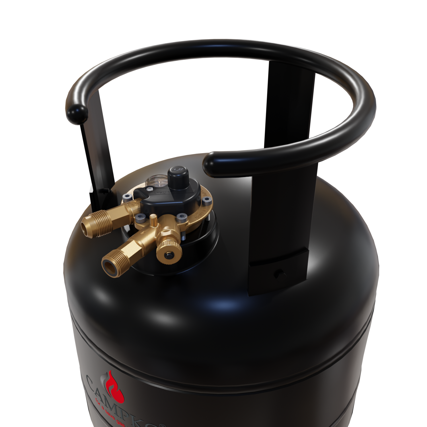 CAMPKO Gastankflasche 15 Liter mit 80% Multiventil (DE)