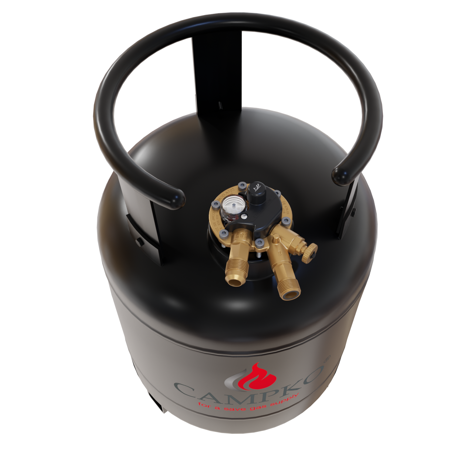 CAMPKO refillable gas bottle 22 litres with 80% multivalve (FR, CH)