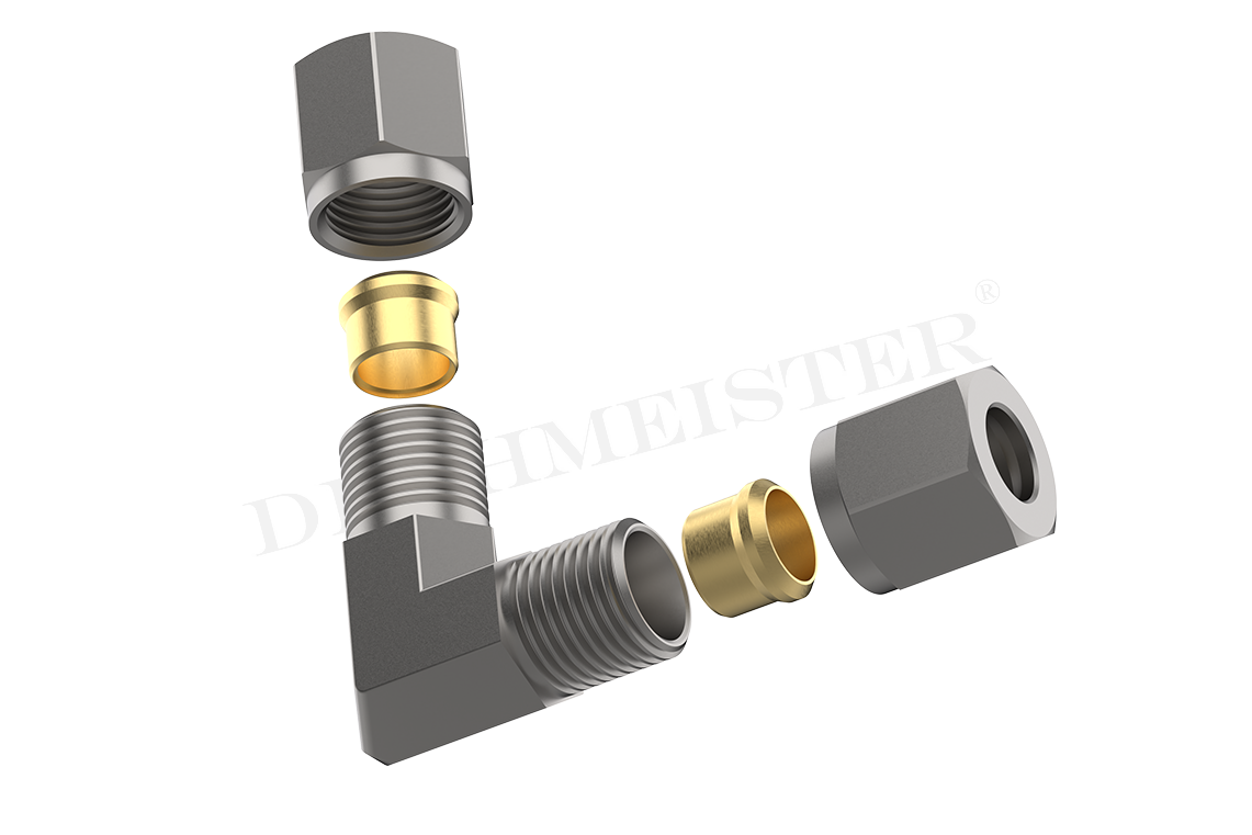 DREHMEISTER raccord à bague coupante coudé à 90° - 10mm raccord de tuyauterie