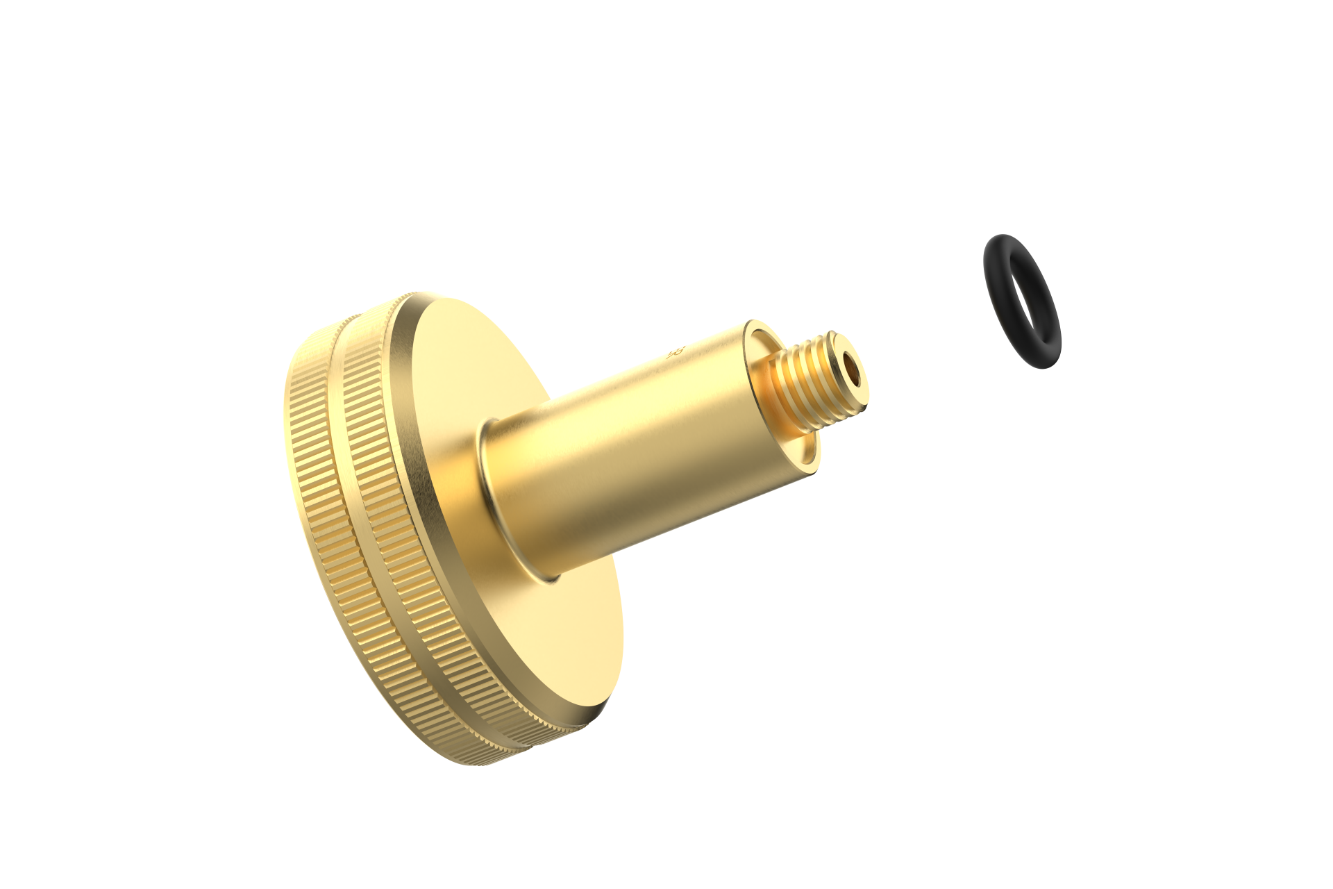 DREHMEISTER DISH LPG adapter 10 mm L=60 mm, brass