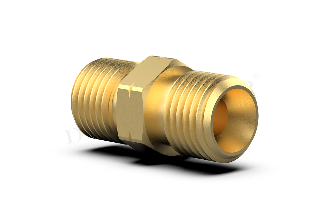 DREHMEISTER double nipple, hose connector G 1/4’ LH-KN