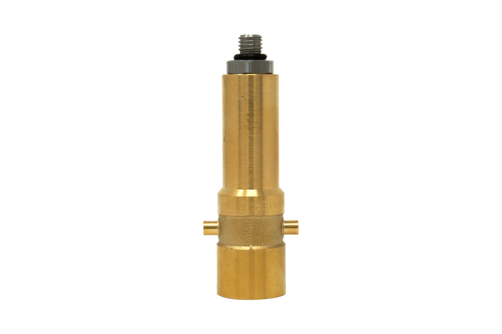DREHMEISTER Bayonet LPG adapter M10 brass with stainless steel connection, L=103,5 mm
