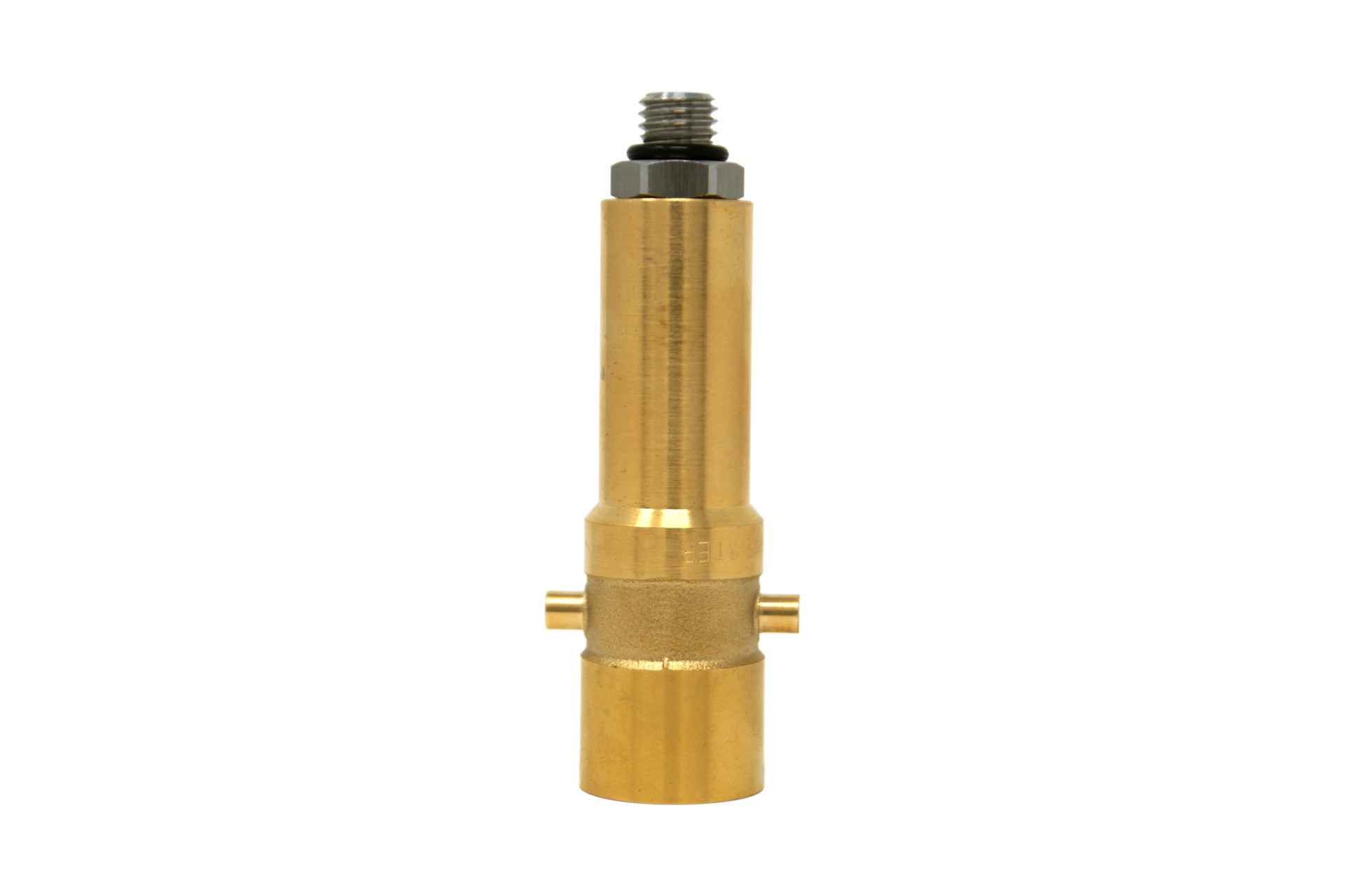 DREHMEISTER Bayonet LPG adapter M12 brass with stainless steel connection, L=103,5 mm