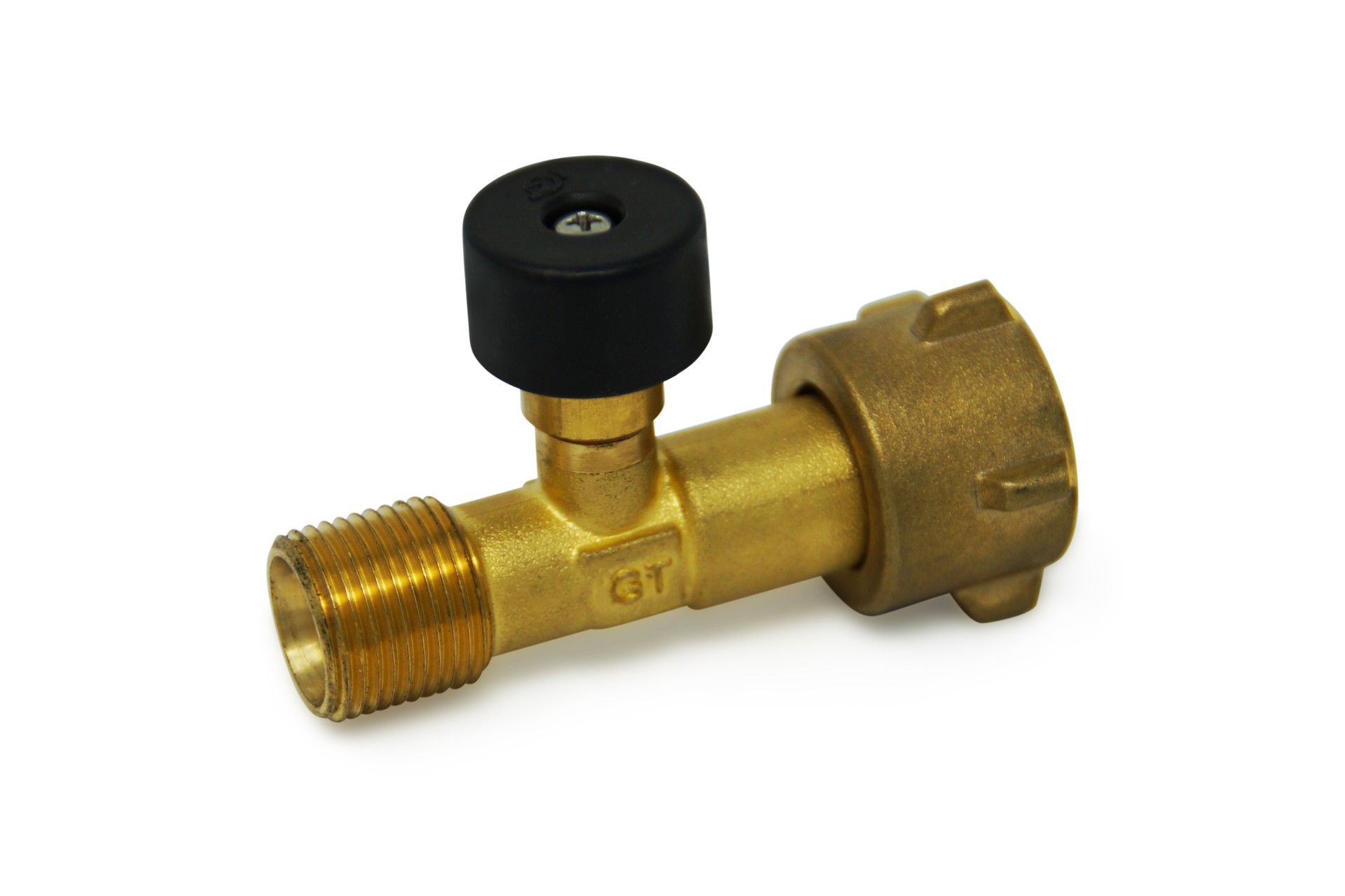 External relief valve, hose rupture protection LPG gas (propane/butane) G.12 W21.8 x 1/14 L.H. (KLF) x 3/8 L.H.