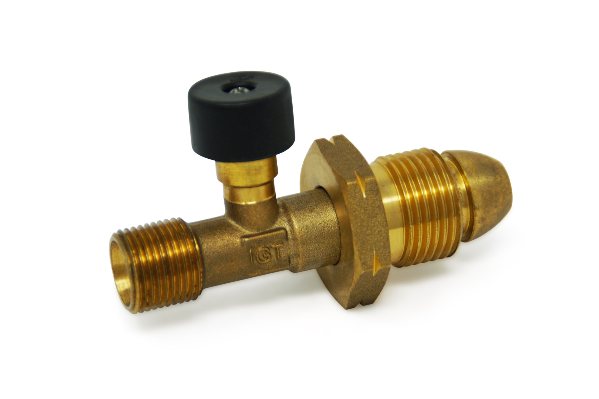 External relief valve, hose rupture protection LPG gas (propane/ butane) G.7 5/8 L.H. British POL x 3/8 L.H.