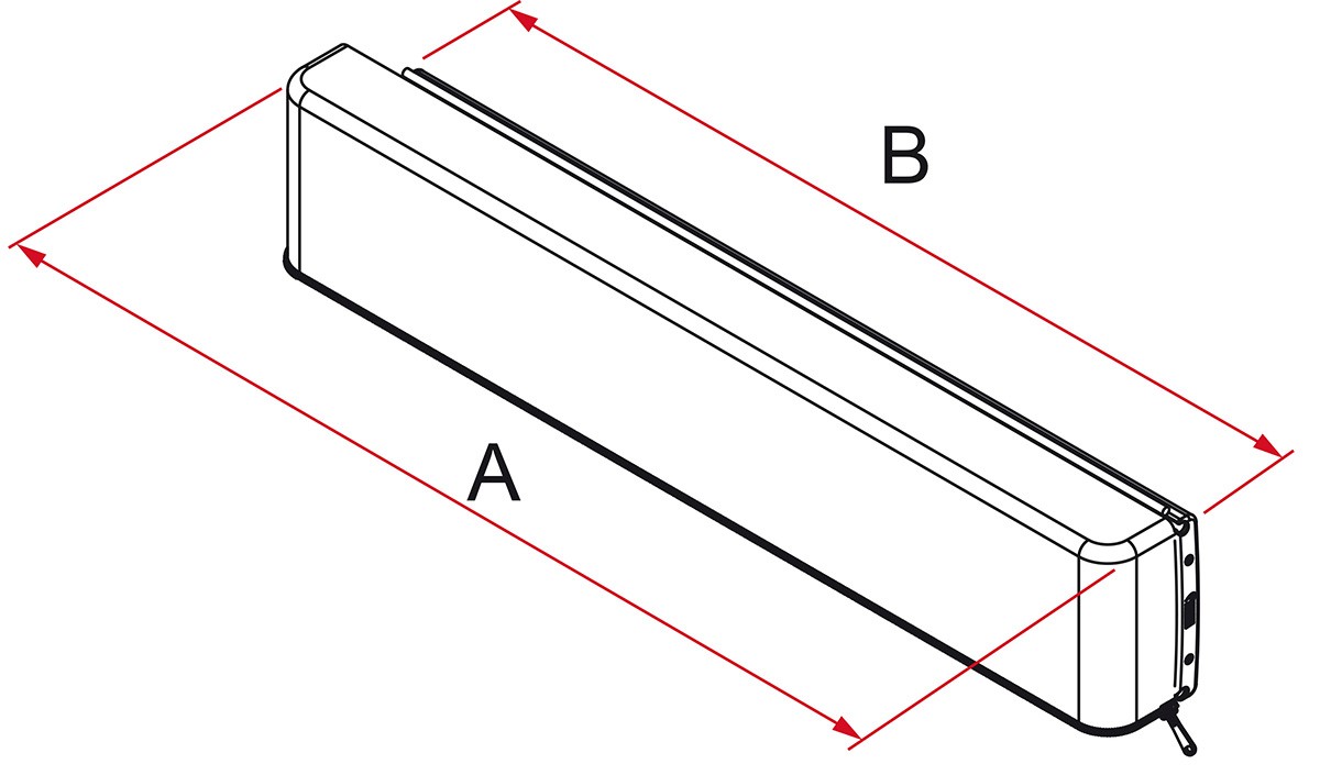 FIAMMA COMPASS tendalino Camper Van - alloggio argento, Colore del panno Light Grey