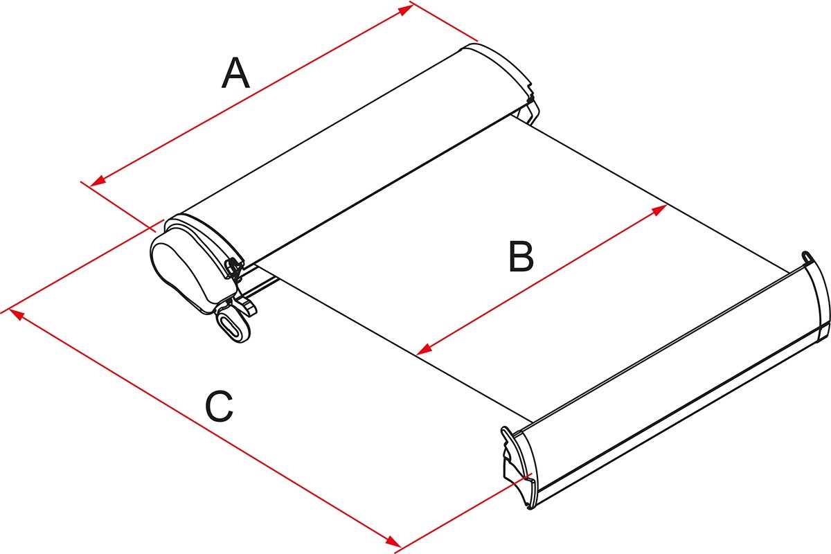 FIAMMA F65 L Awning camper, RV - Case titanium, Canopy colour Royal Blue
