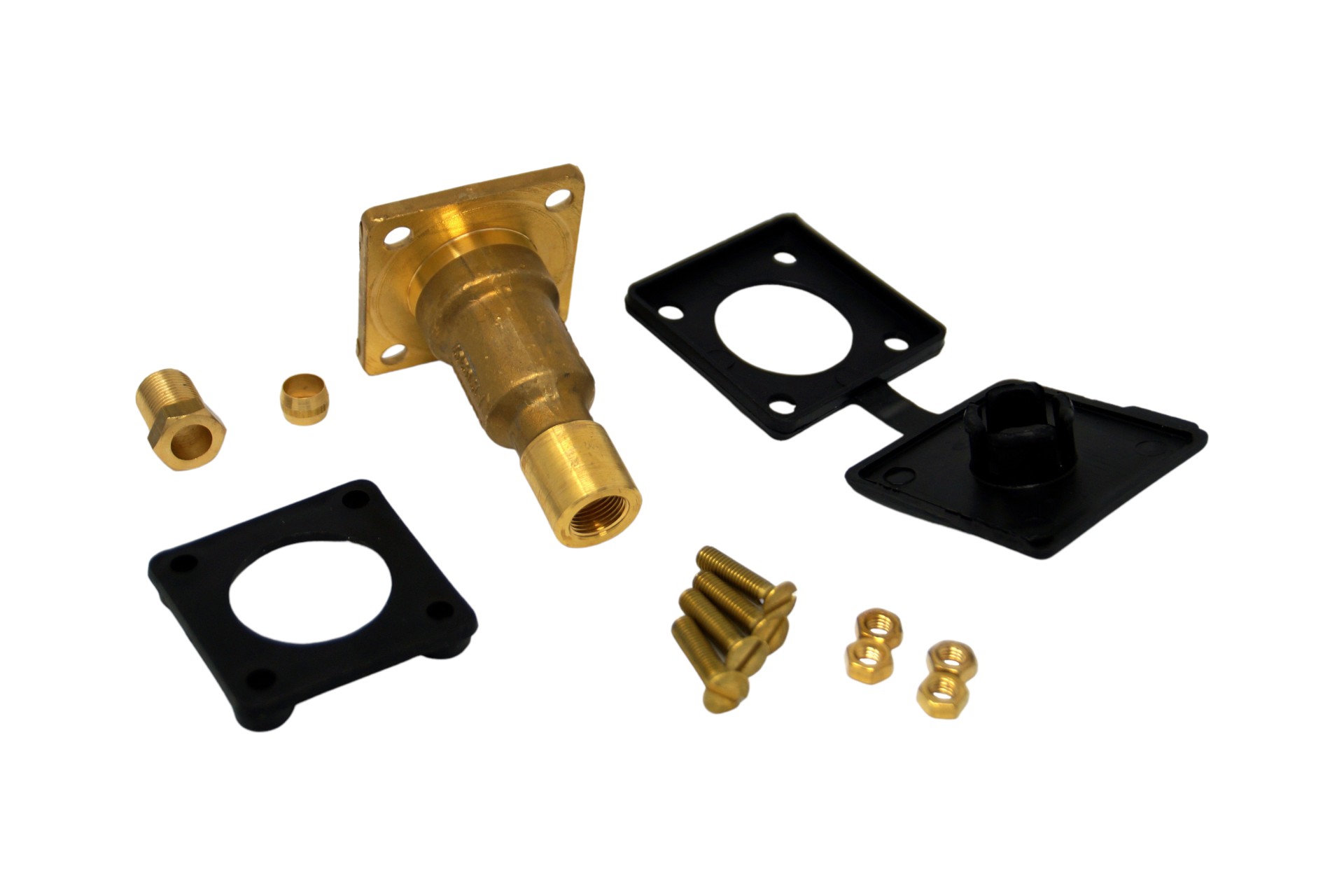 Light filling valve with plastic cap (W21,8 inlet/outlet 8 mm copper pipe)