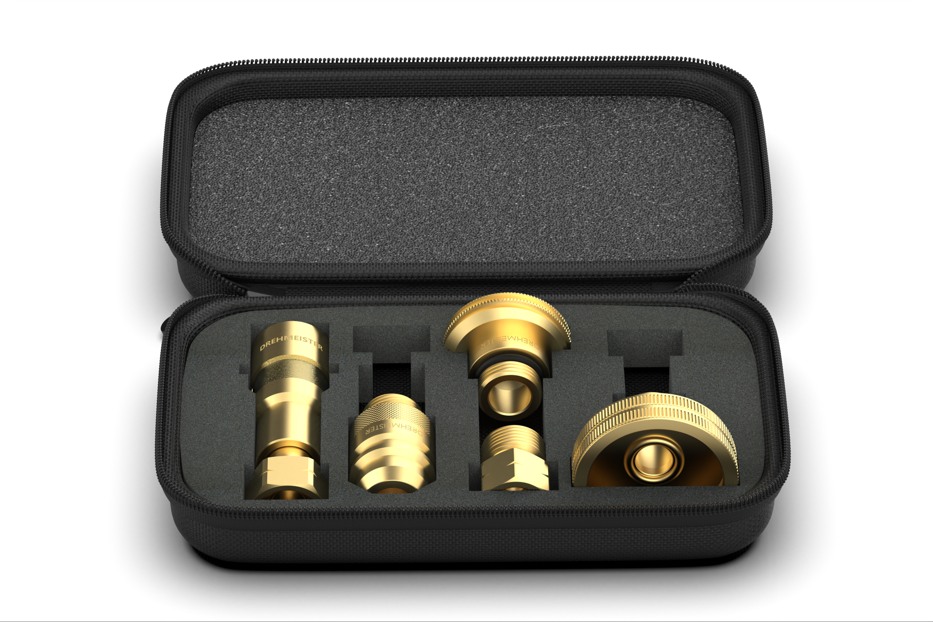 DREHMEISTER Tankflaschenadapter-Set im Etui (W21.8L) + 107275