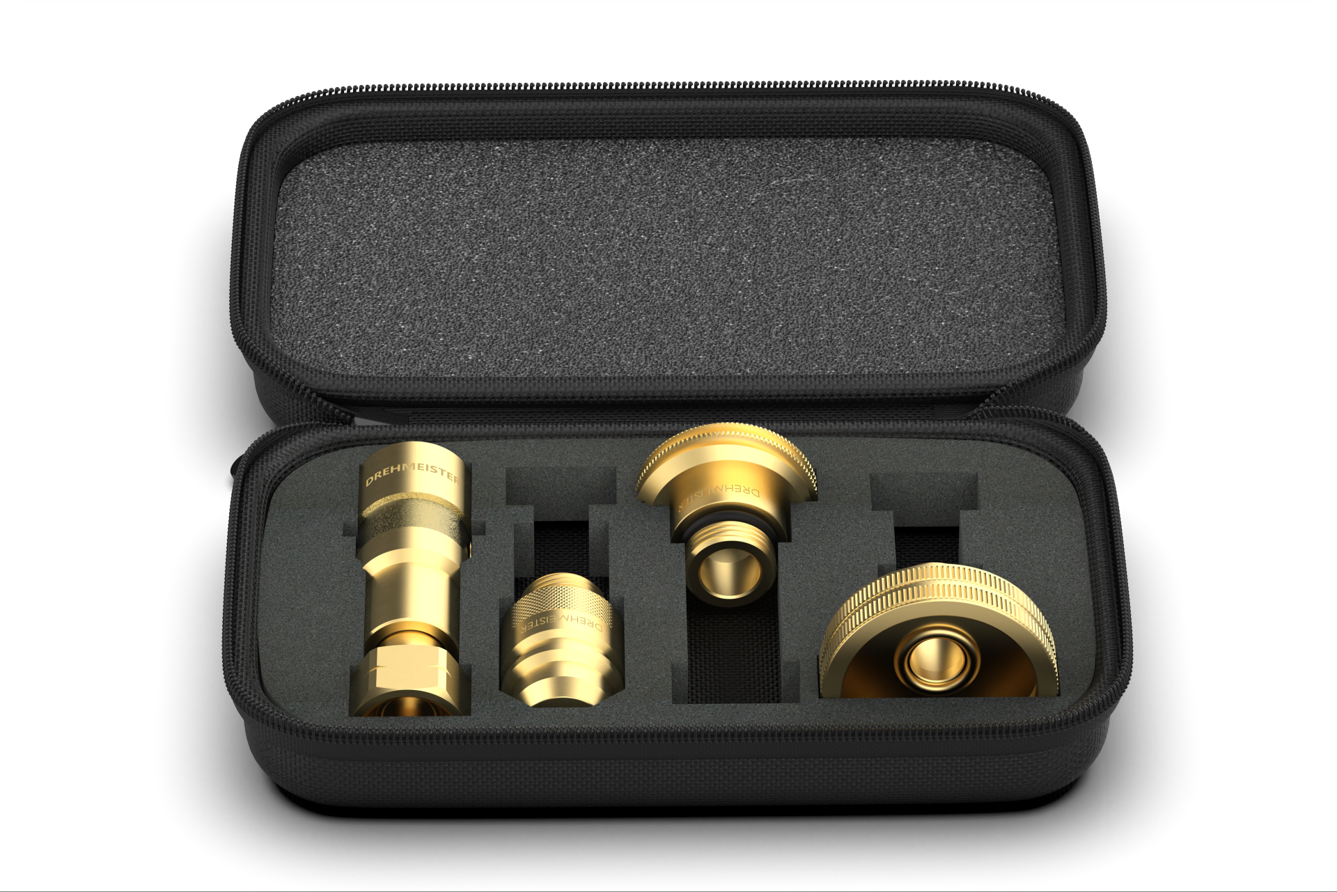 DREHMEISTER kit adattatore in valigetta per bombole di gas (W21.8L)