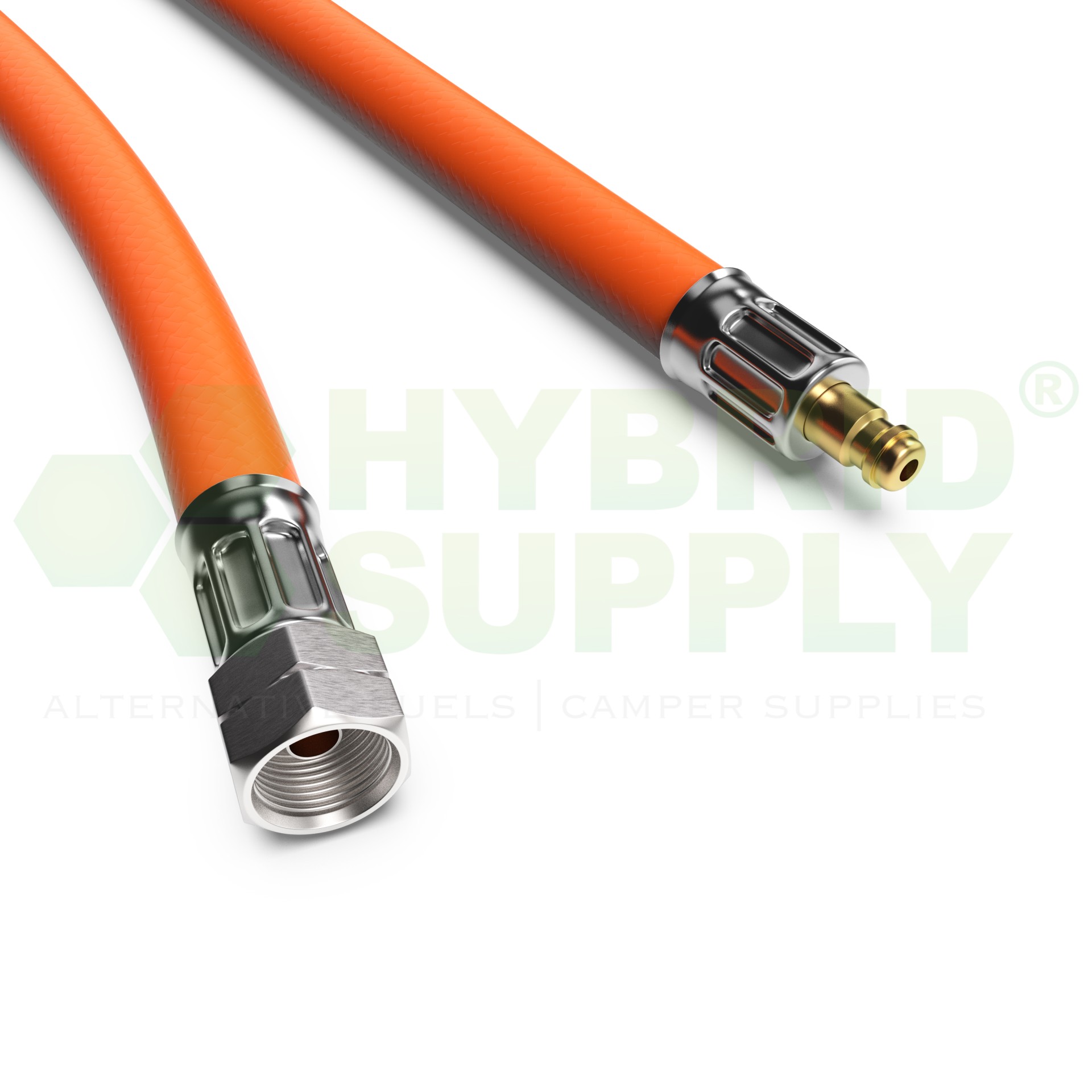CAMPKO Gas hose (medium pressure) 1/4-LH x plug nipple - 2000 mm