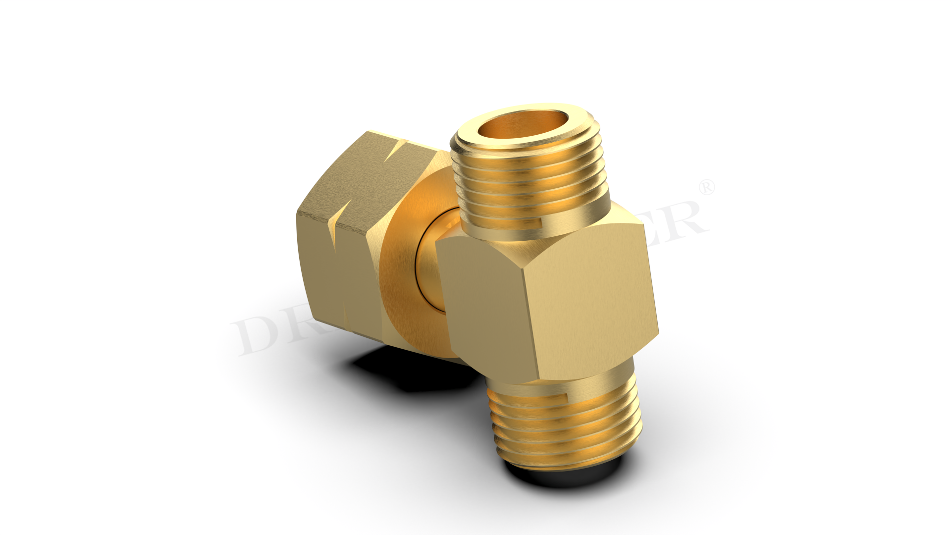 T-piece connection thread large bottle (GF) G.5 = W21.8 x 1/14 LH