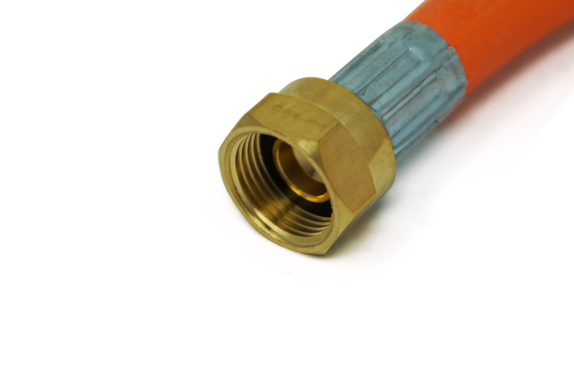 Manguera de gas de alta presión G.12 W21,8 x 1/14 L.H. (KLF) x M20x1,5 - 450 mm incl. dispositivo de seguridad contra la rotura de la manguera