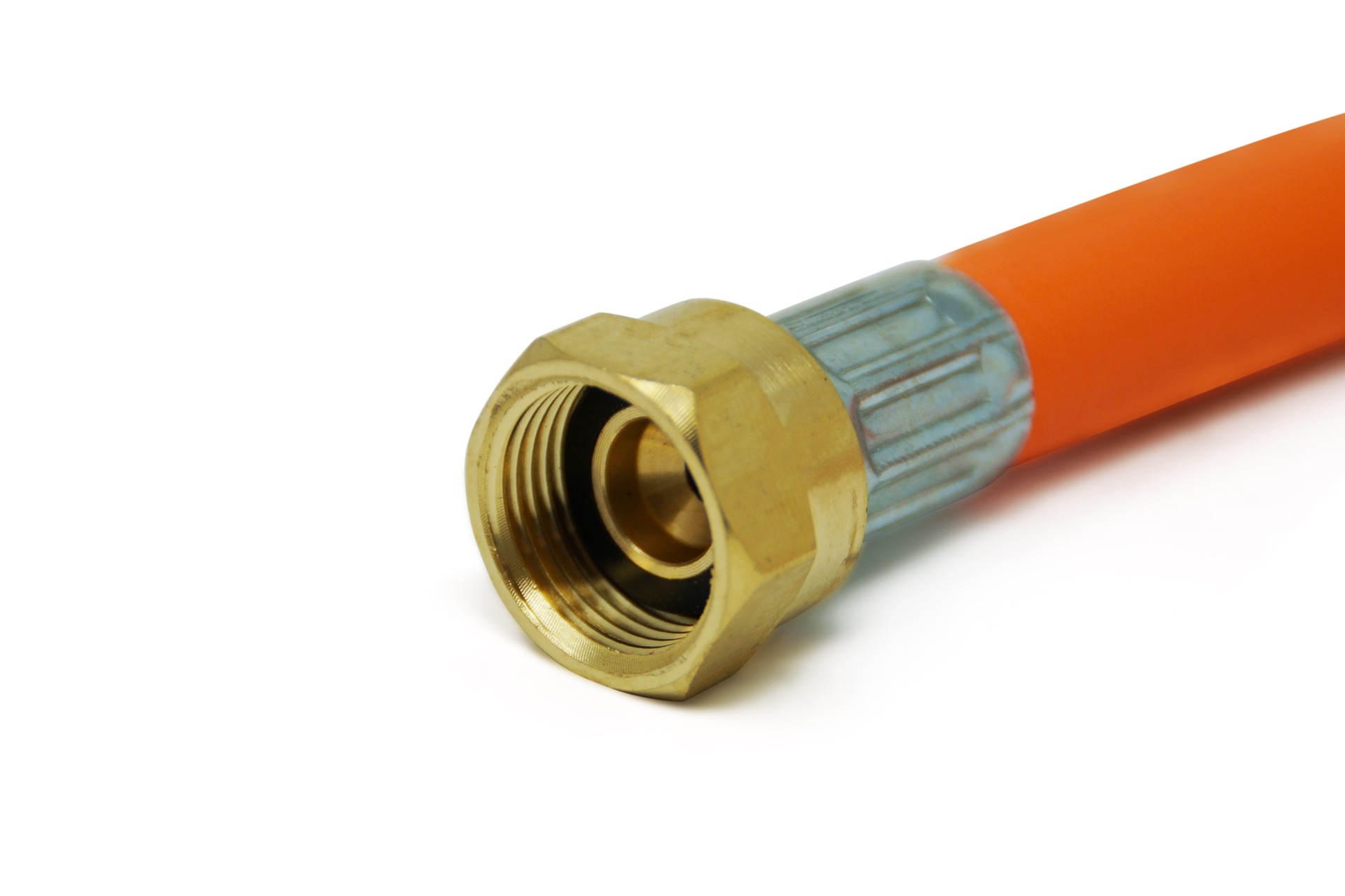 Gas hose high pressure G.8 W21.8 x 1.814 - L.H. x M20x1.5 - 450 mm incl. hose rupture safety device