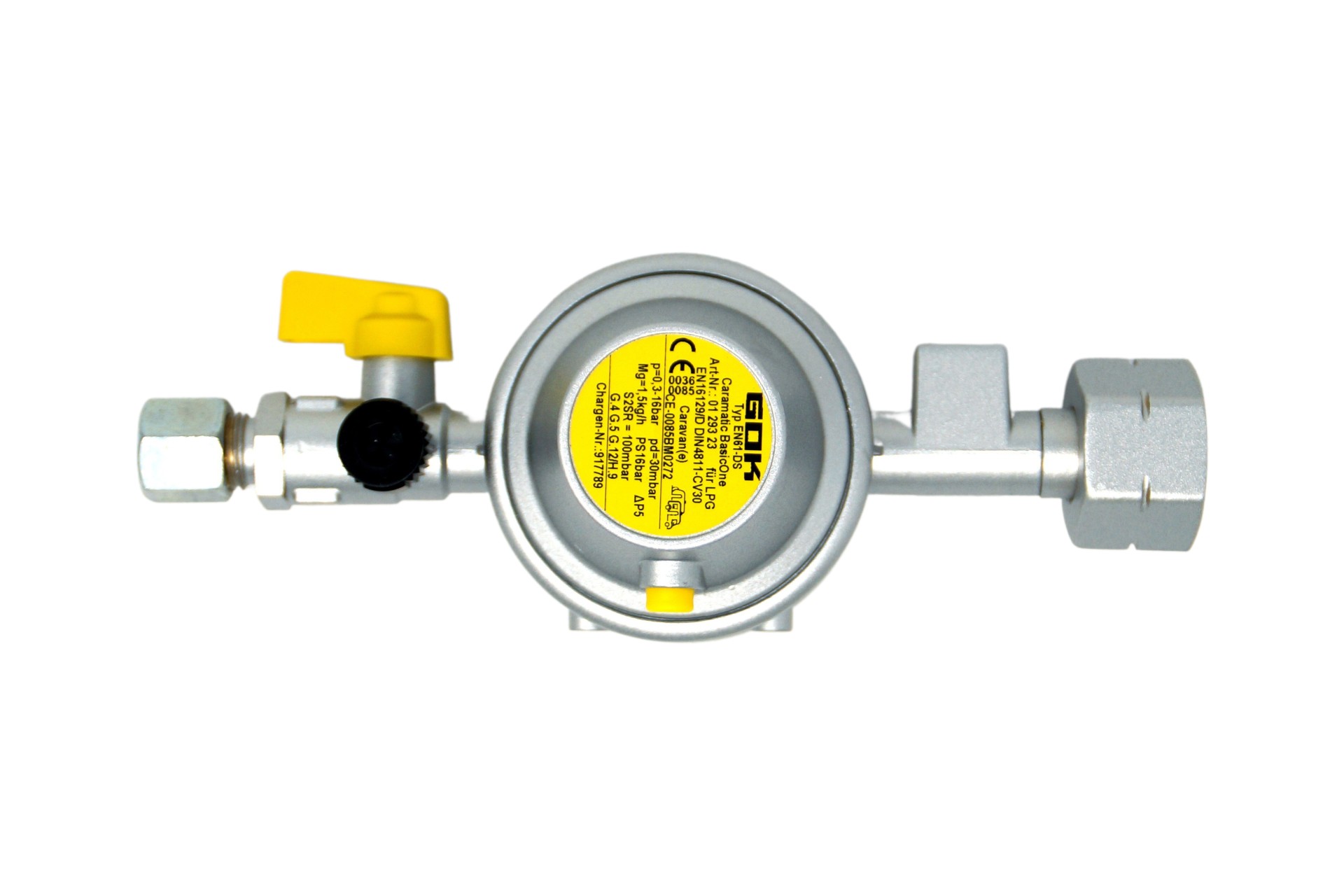 GOK Caramatic BasicOne regulation system 30 mbar EN61- 1,5 kg/h Komb.A x RVS 8 mm