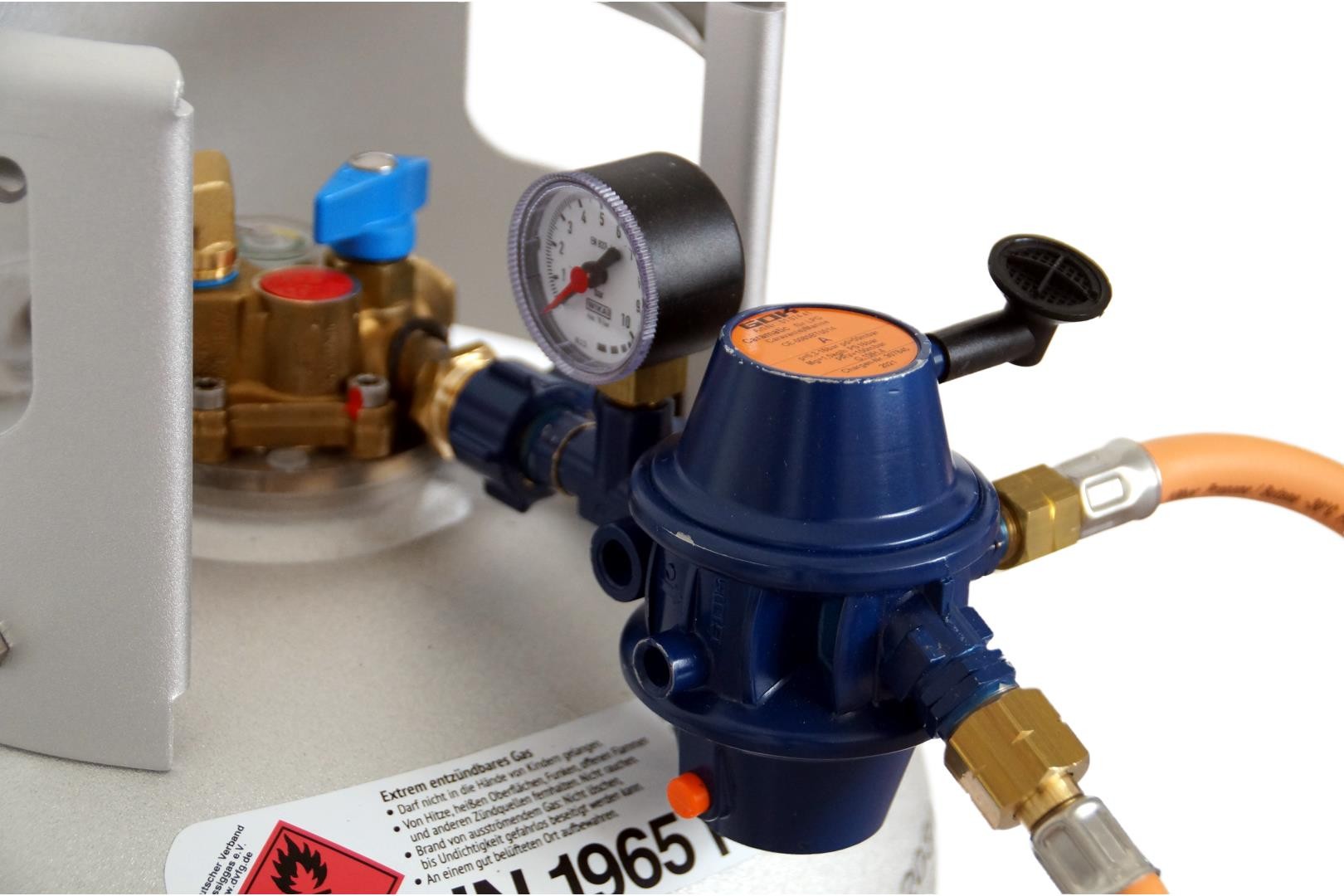 GOK Gasdruckregler Zweiflaschenanlage Caramatic BasicTwo 30 mbar 1,5 kg/h