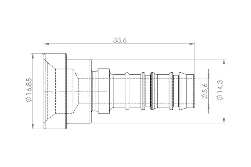 LPG-FIT Fitting Set gerade 3/4 -> XD-5 = 10mm (FNF-G)