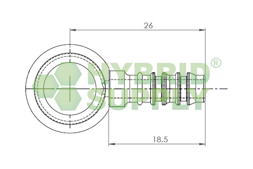 LPG-FIT Fitting Set M10 - 90° bended XD-4 = 8mm (FBB-C)