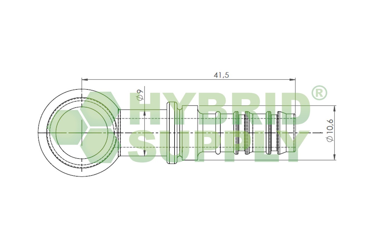 LPG-FIT Fitting Set M10 - 90° bended XD-5 = 10mm (FBB-G)