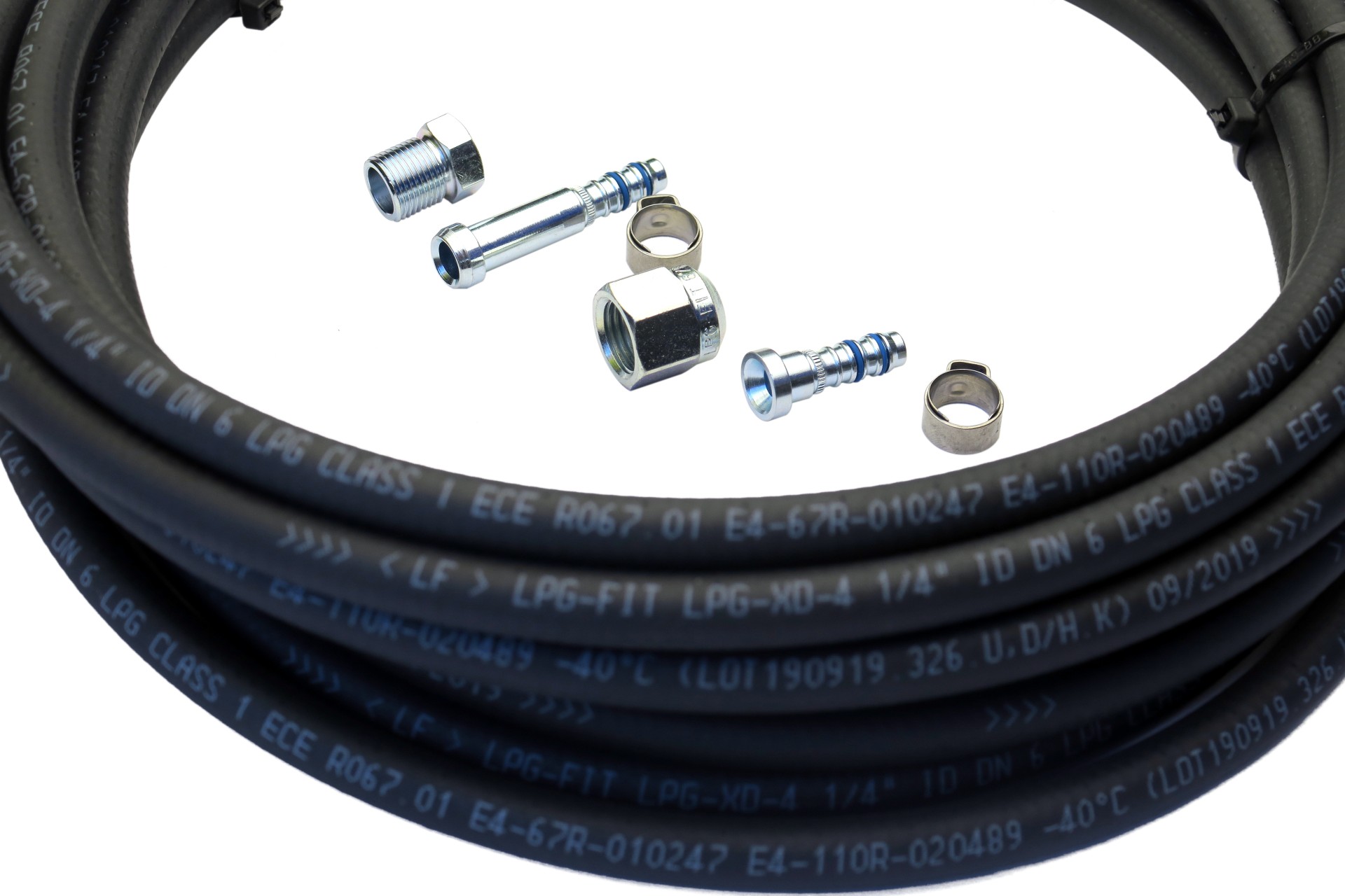 LPG-FIT thermoplastic hose kit XD-4 (=8mm) M12x1 6m