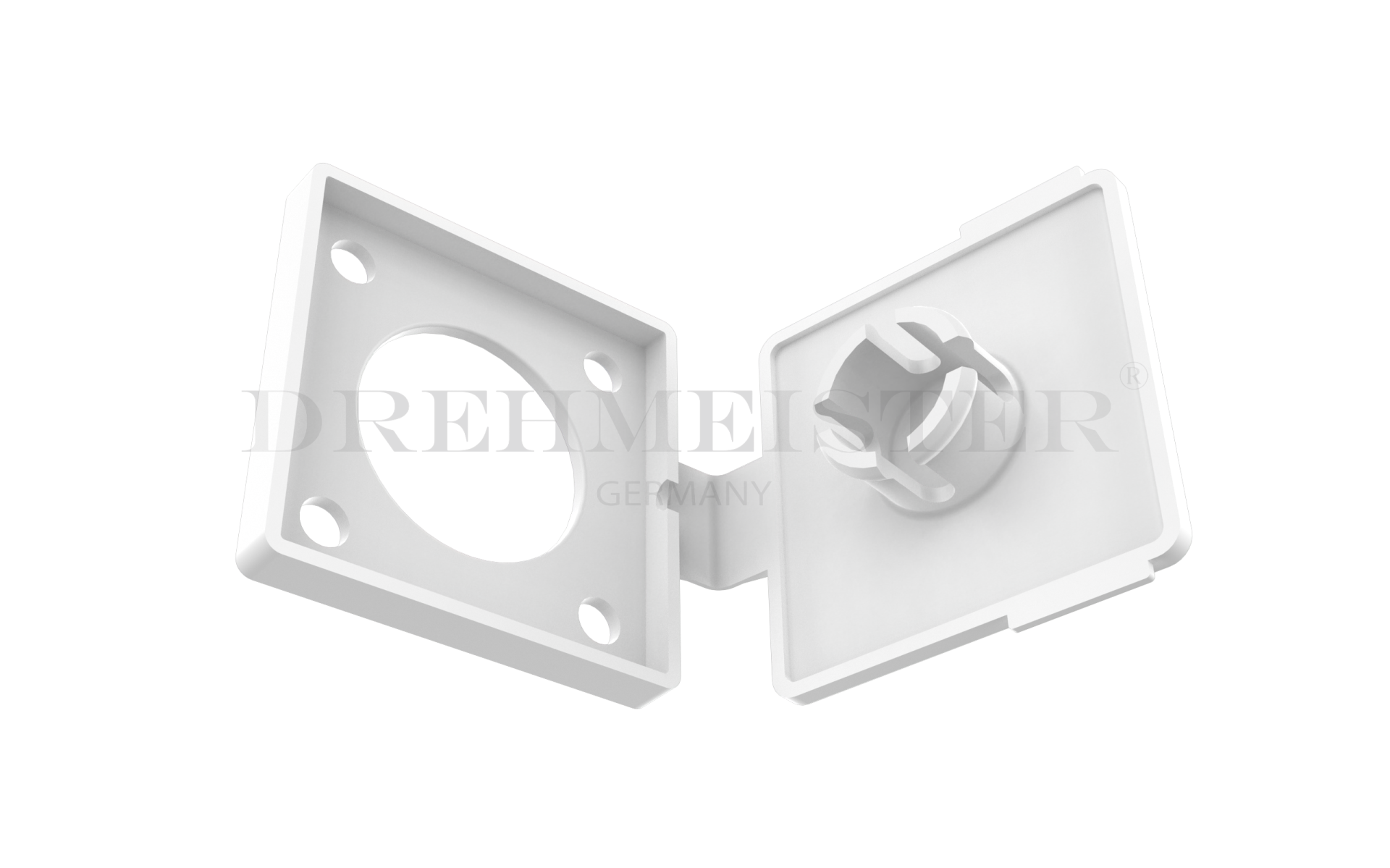 Tankdeckel viereckig für HK Flach LPG Tankventil - weiss