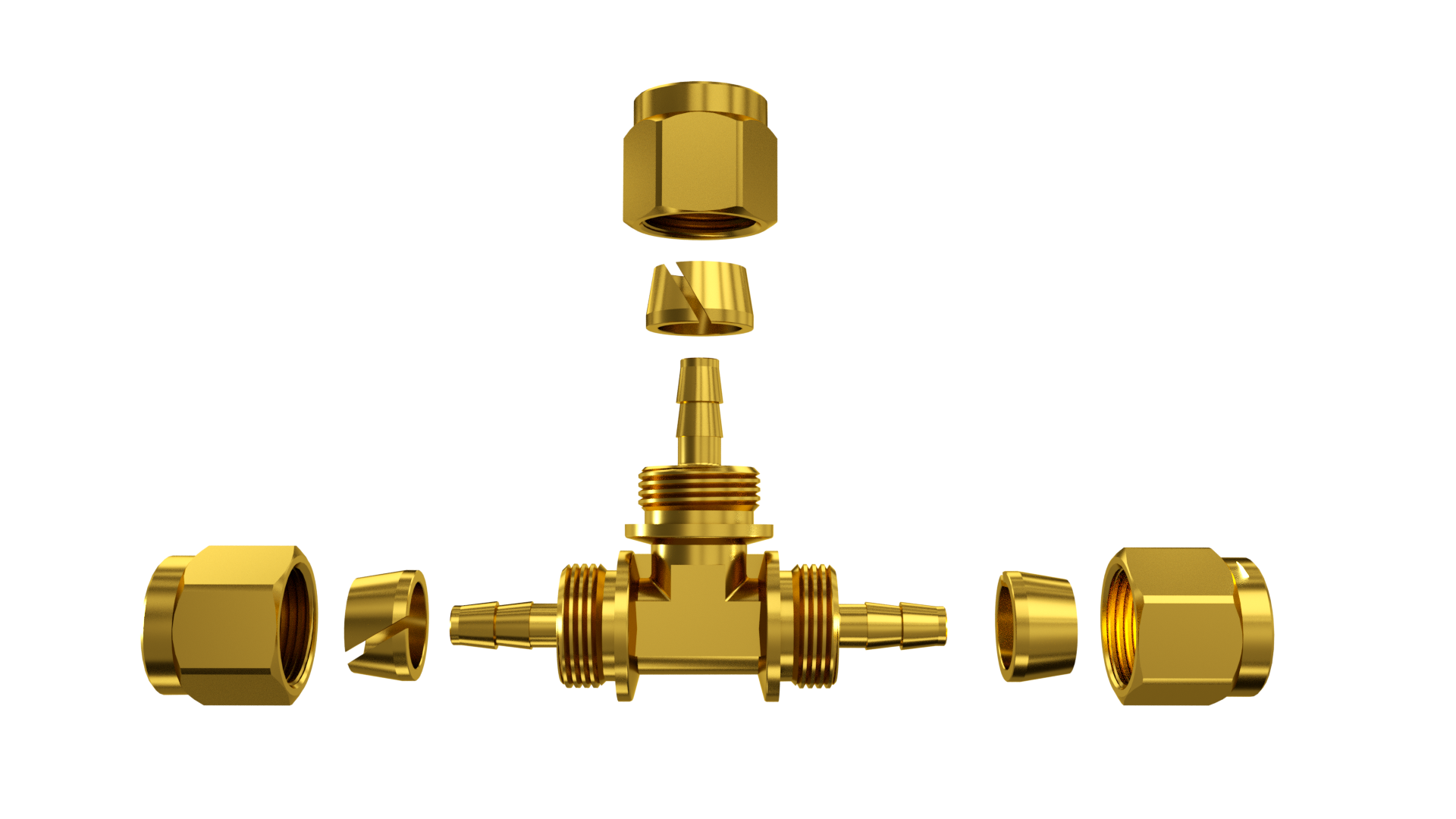 DREHMEISTER T-connection adapter for LPG thermoplastic hose