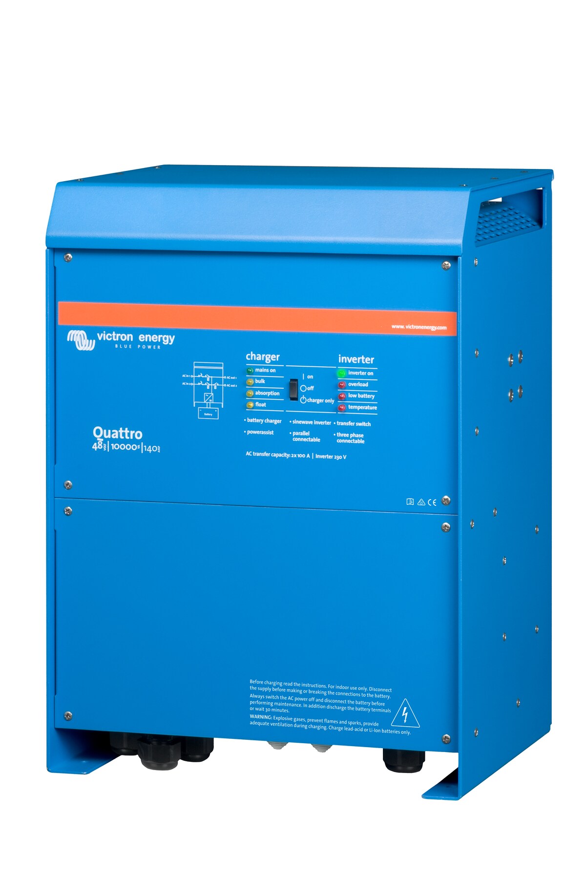 Victron Energy Quattro Wechselrichter 48/10000/140-100/100 230 V