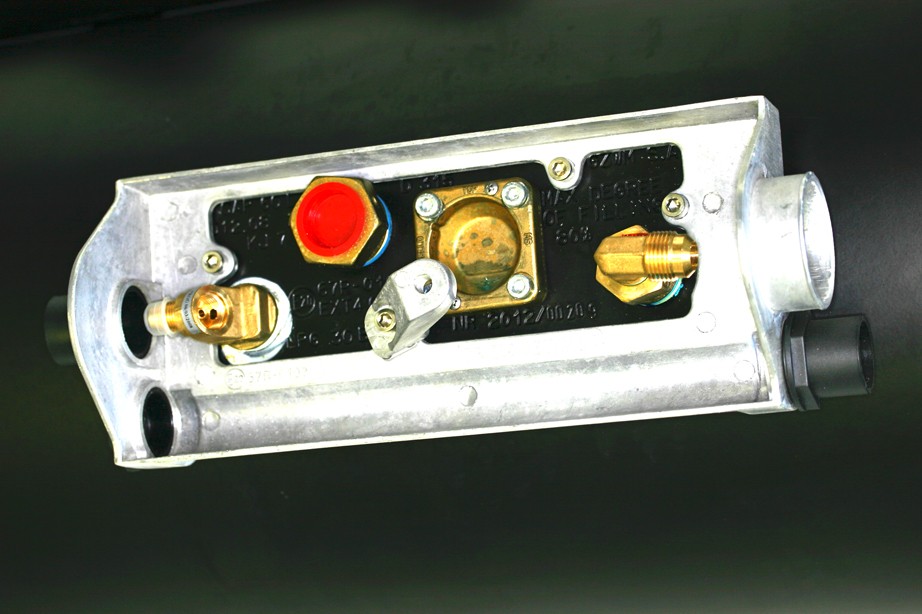 STAKO LPG cylindrical tank with 4-hole valve plate - diameter 450mm