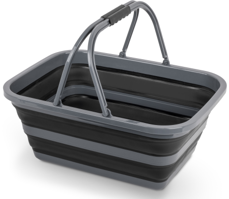 BRUNNER® Holdall Fold-Away 16 l Faltkorb Schwarz/Weiß