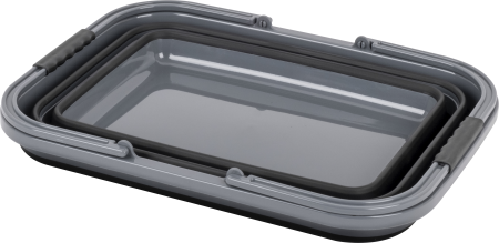 BRUNNER® Holdall Fold-Away 16 l Faltkorb Schwarz/Weiß