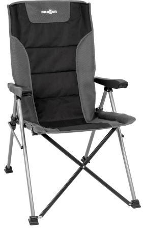 BRUNNER® Raptor Highback Campingstuhl Schwarz/Weiß