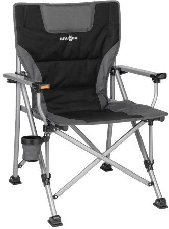 BRUNNER® Raptor Jackofall Campingstuhl Schwarz/Weiß