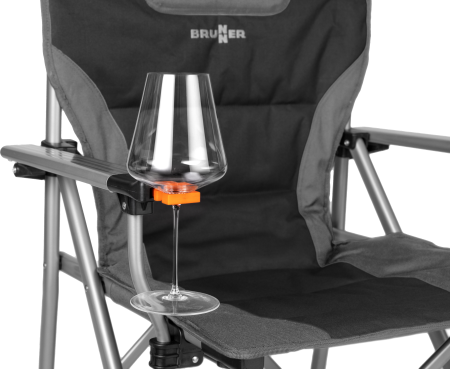 BRUNNER® Raptor Jackofall Campingstuhl Schwarz/Weiß