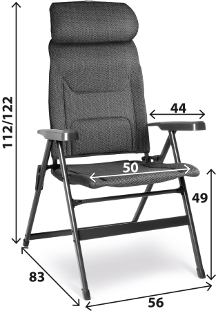 BRUNNER® Aravel Vitachic H2L M Campingstuhl