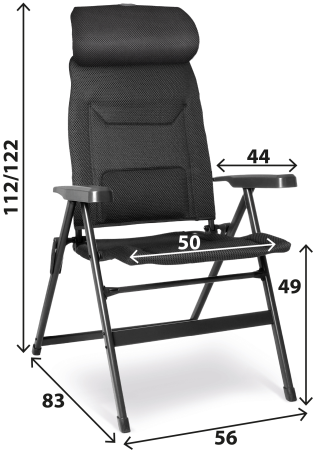 BRUNNER® Aravel Vitachic H2L M Campingstuhl