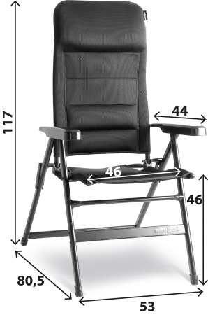 BRUNNER® Aravel 3D MEDIUM black Campingstuhl